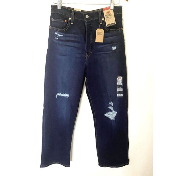 NWT Levis Womens Ribcage Straight Ankle Jeans Sz 29 x 27 - Picture 3 of 13